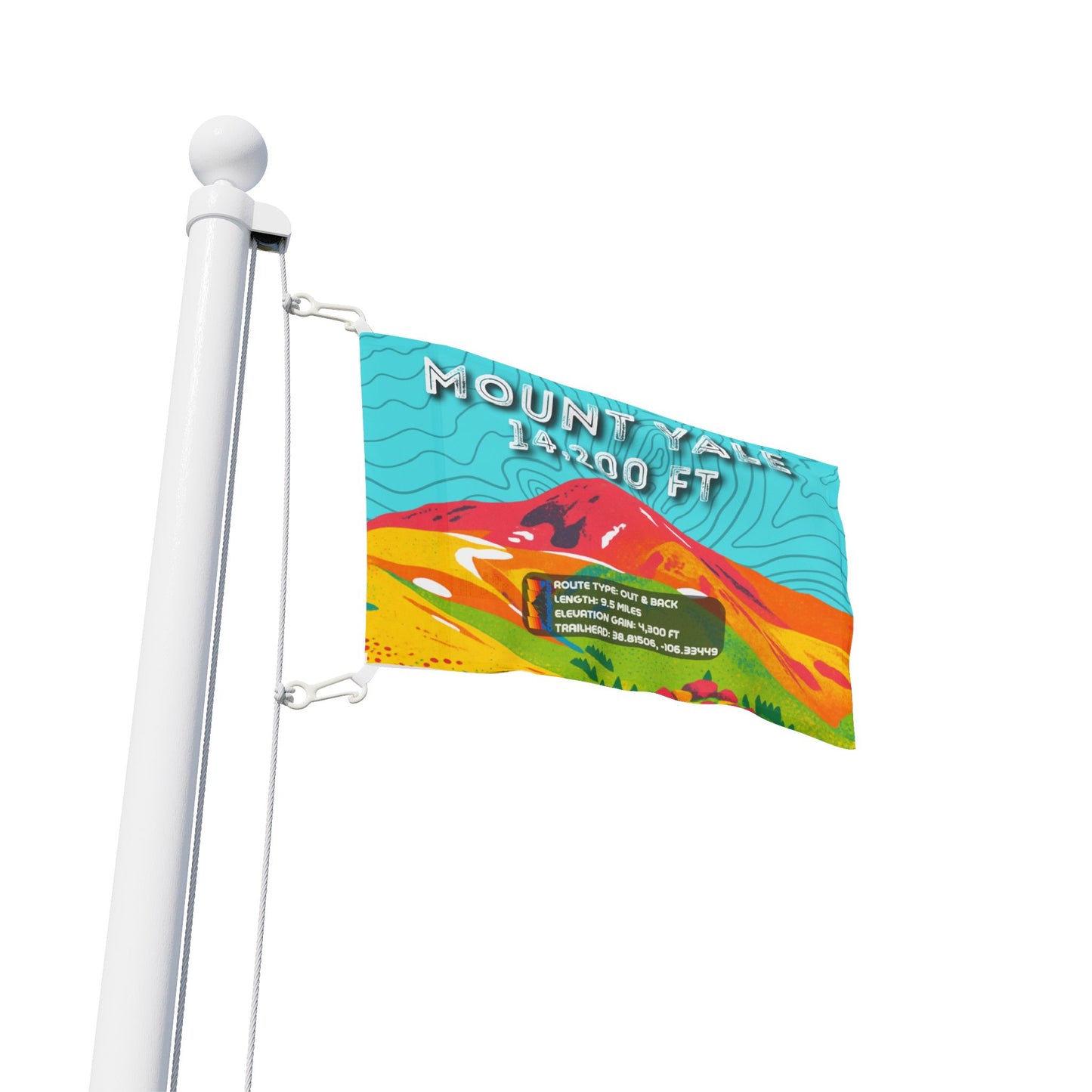 CO 14er Summit Flag | Mount Yale