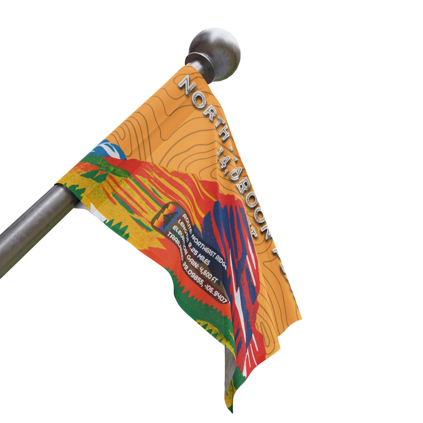 CO 14er Summit Flag | North Maroon Peak