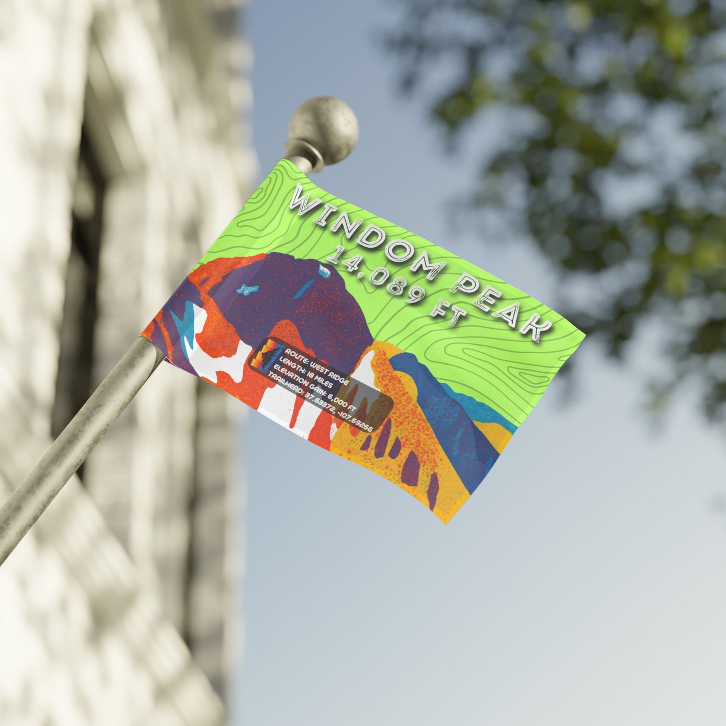CO 14er Summit Flag | Windom Peak