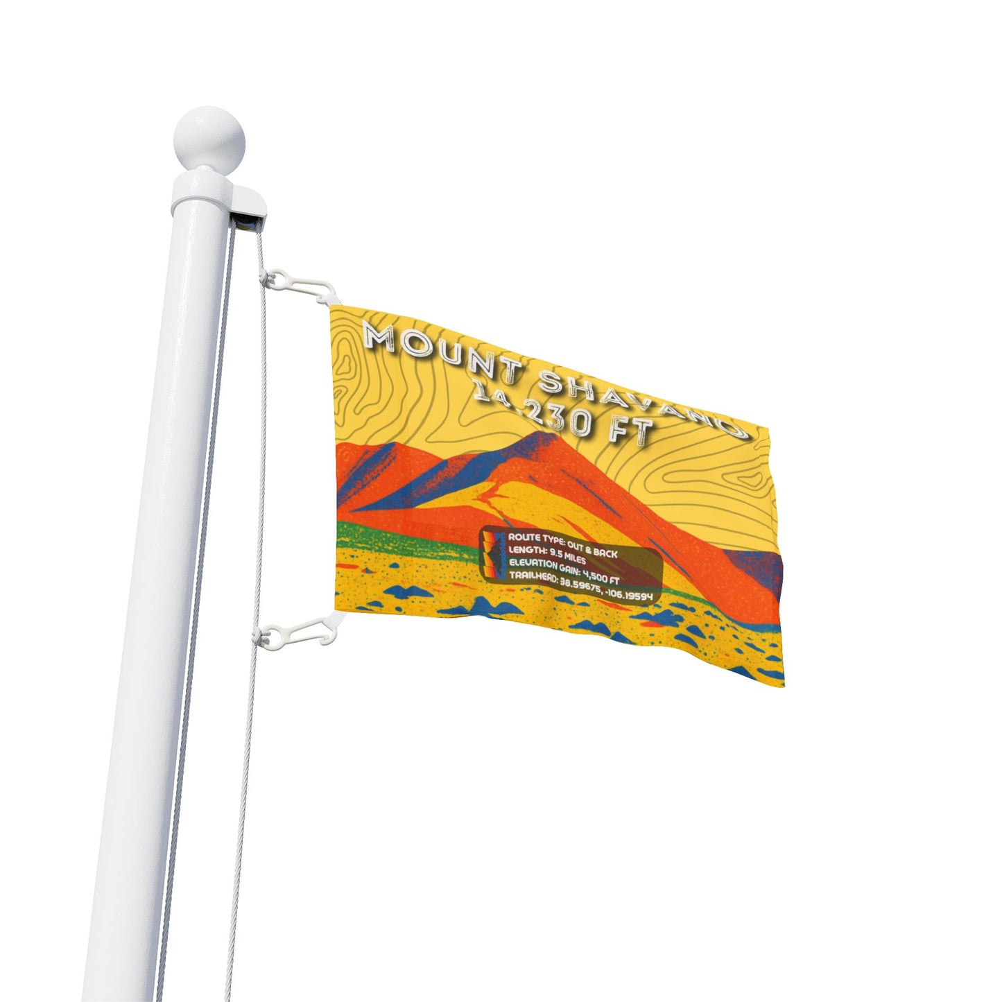 CO 14er Summit Flag | Mount Shavano