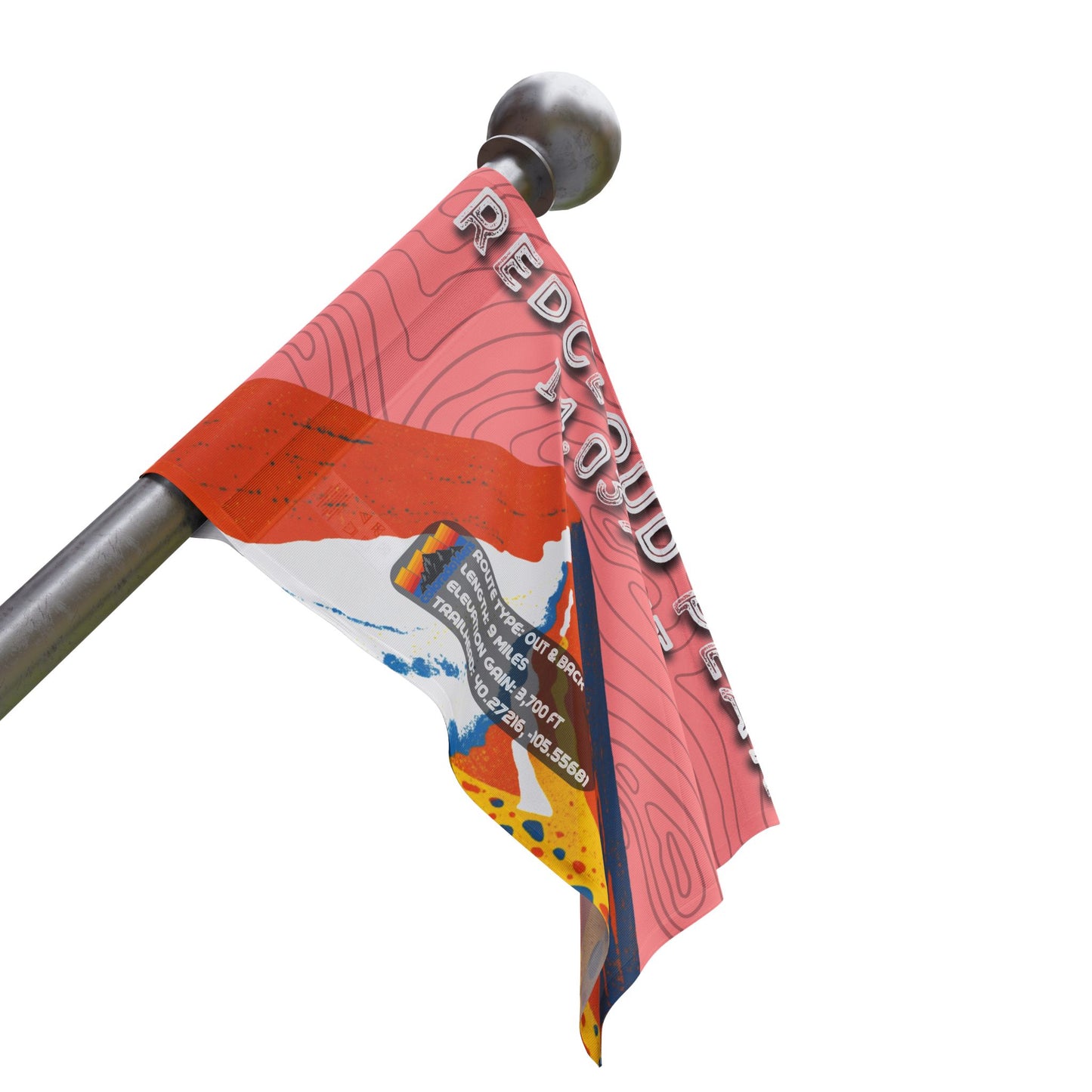 CO 14er Summit Flag | Redcloud Peak