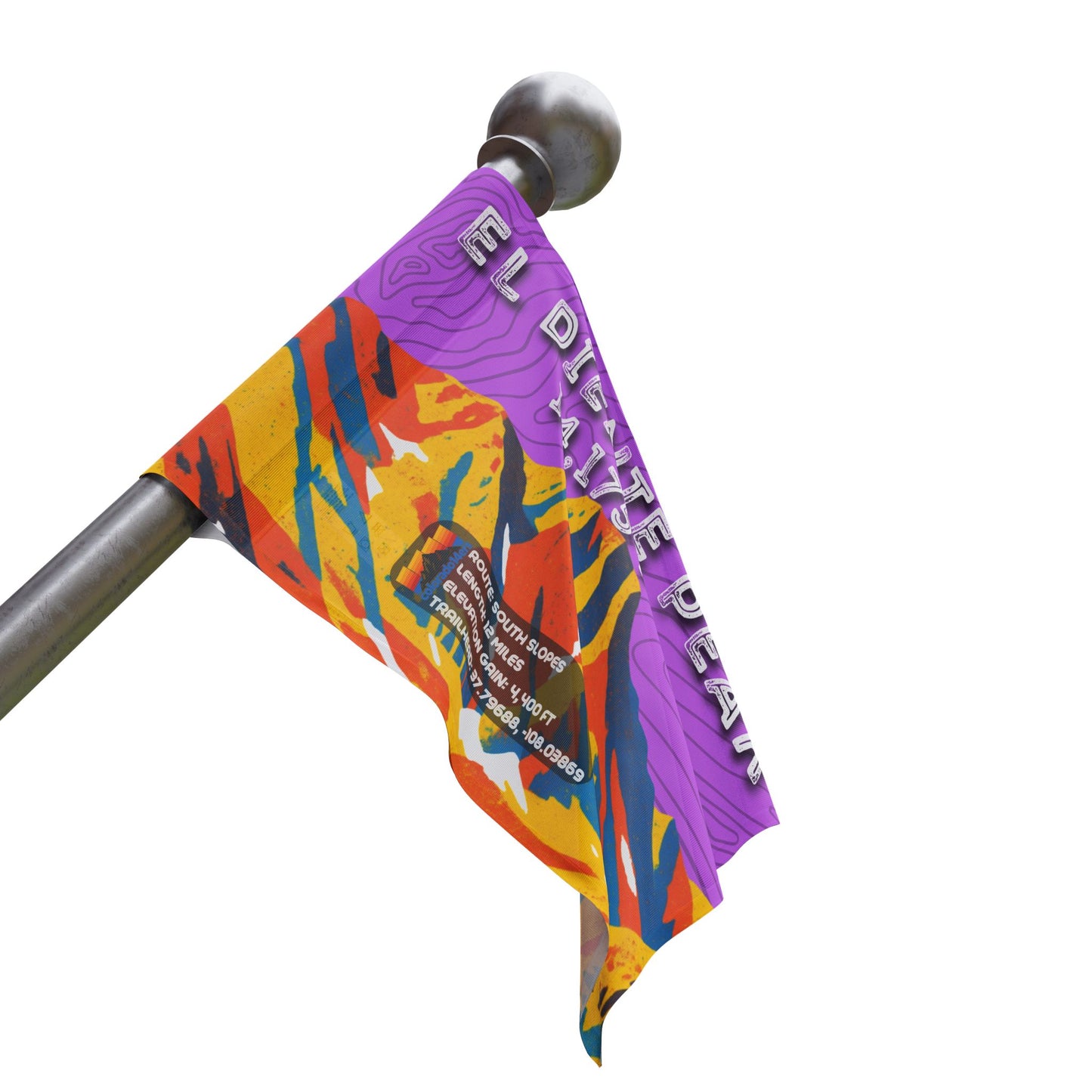 CO 14er Summit Flag | El Diente Peak