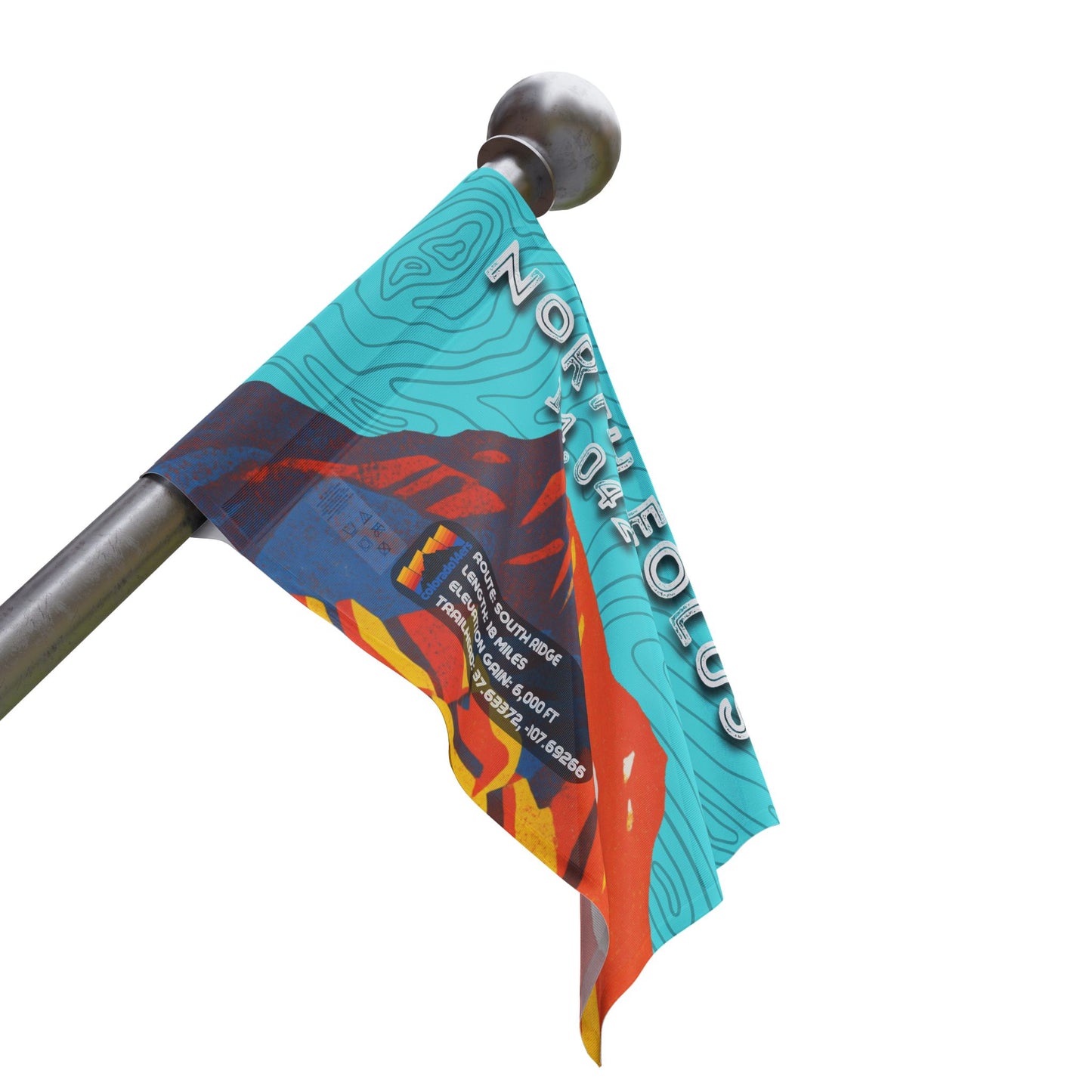 CO 14er Summit Flag | North Eolus