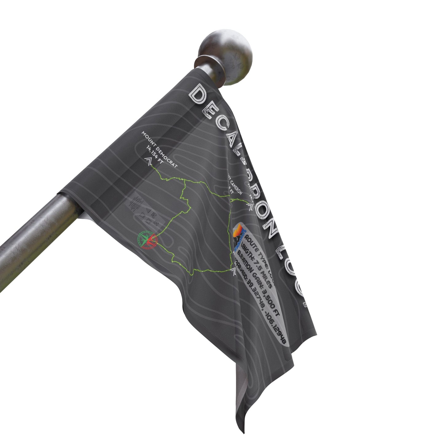 CO 14er Summit Flag | Decalibron Loop