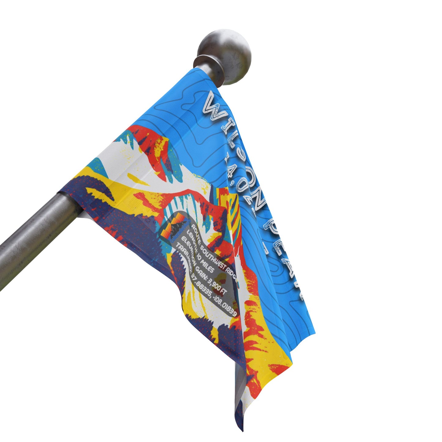 CO 14er Summit Flag | Wilson Peak