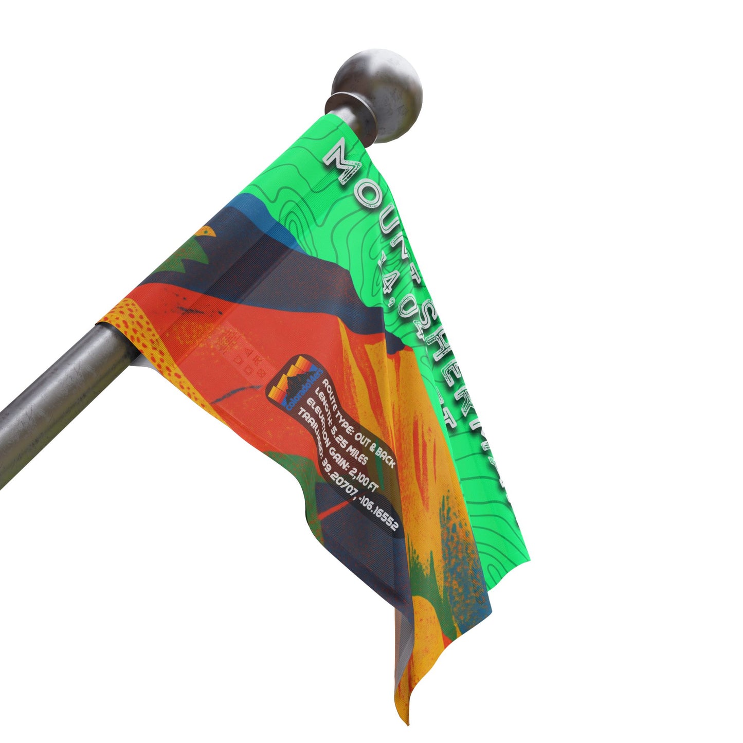 CO 14er Summit Flag | Mount Sherman
