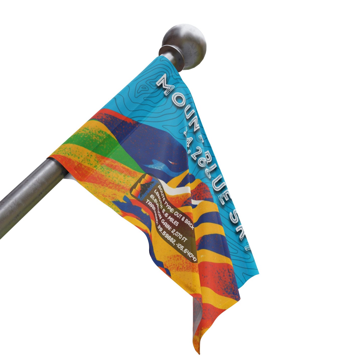 CO 14er Summit Flag | Mount Blue Sky