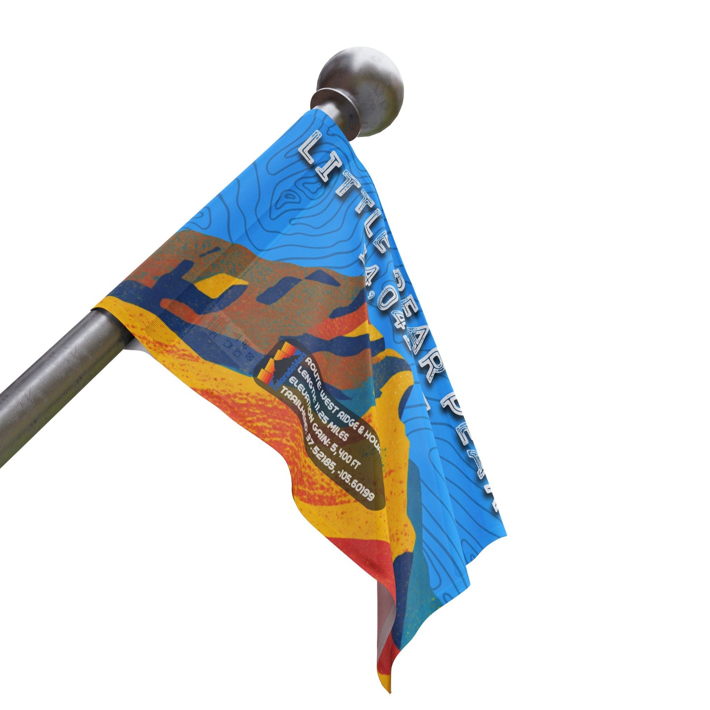 CO 14er Summit Flag | Little Bear Peak