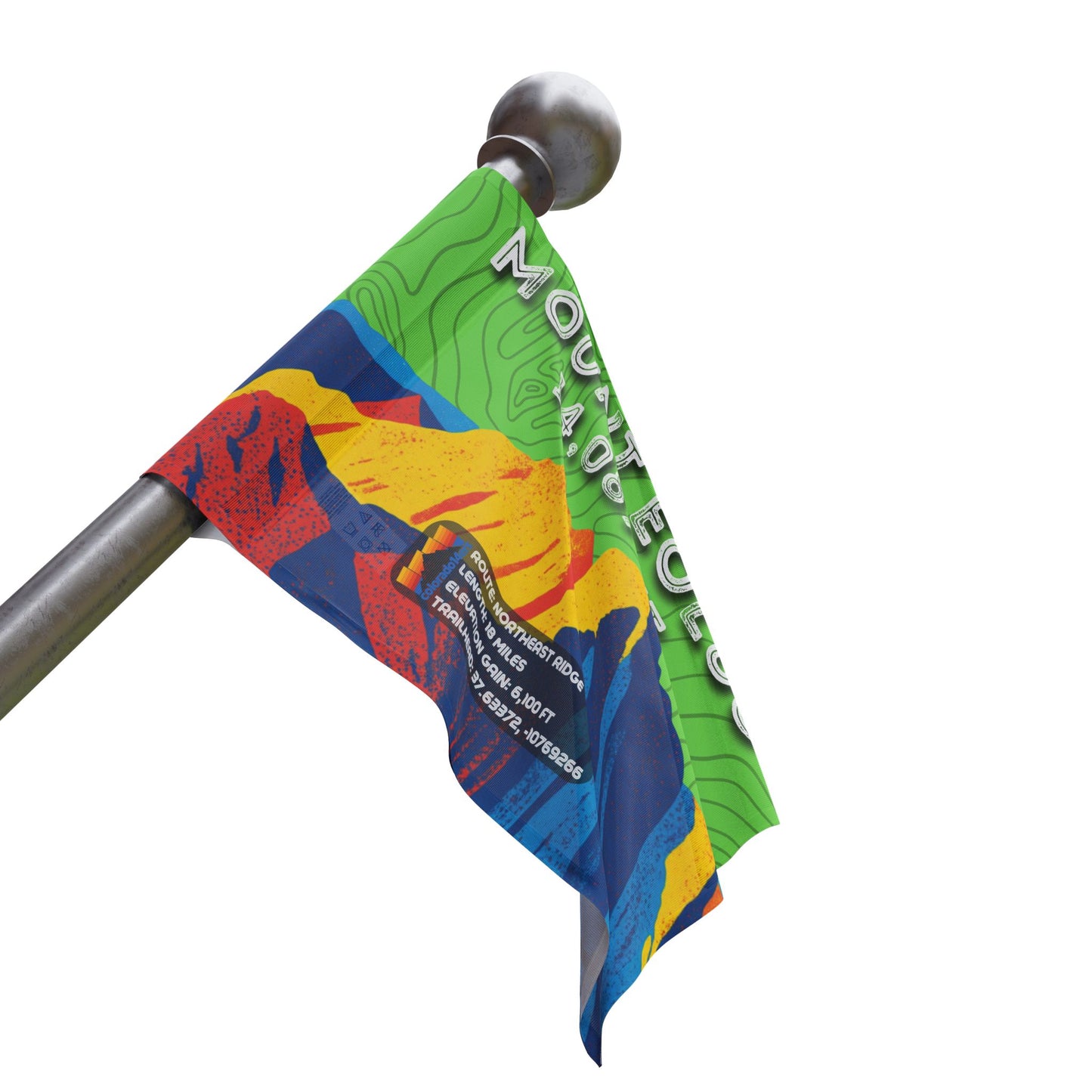 CO 14er Summit Flag | Mount Eolus