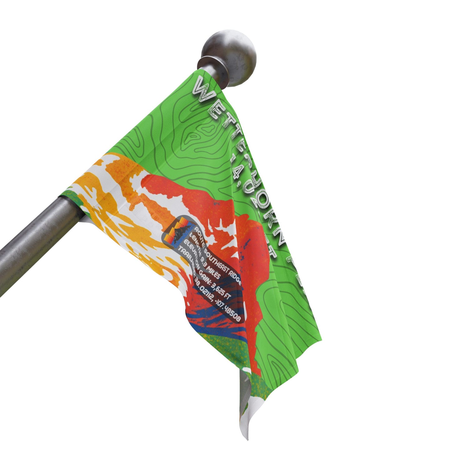 CO 14er Summit Flag | Wetterhorn Peak