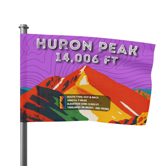CO 14er Summit Flag | Huron Peak
