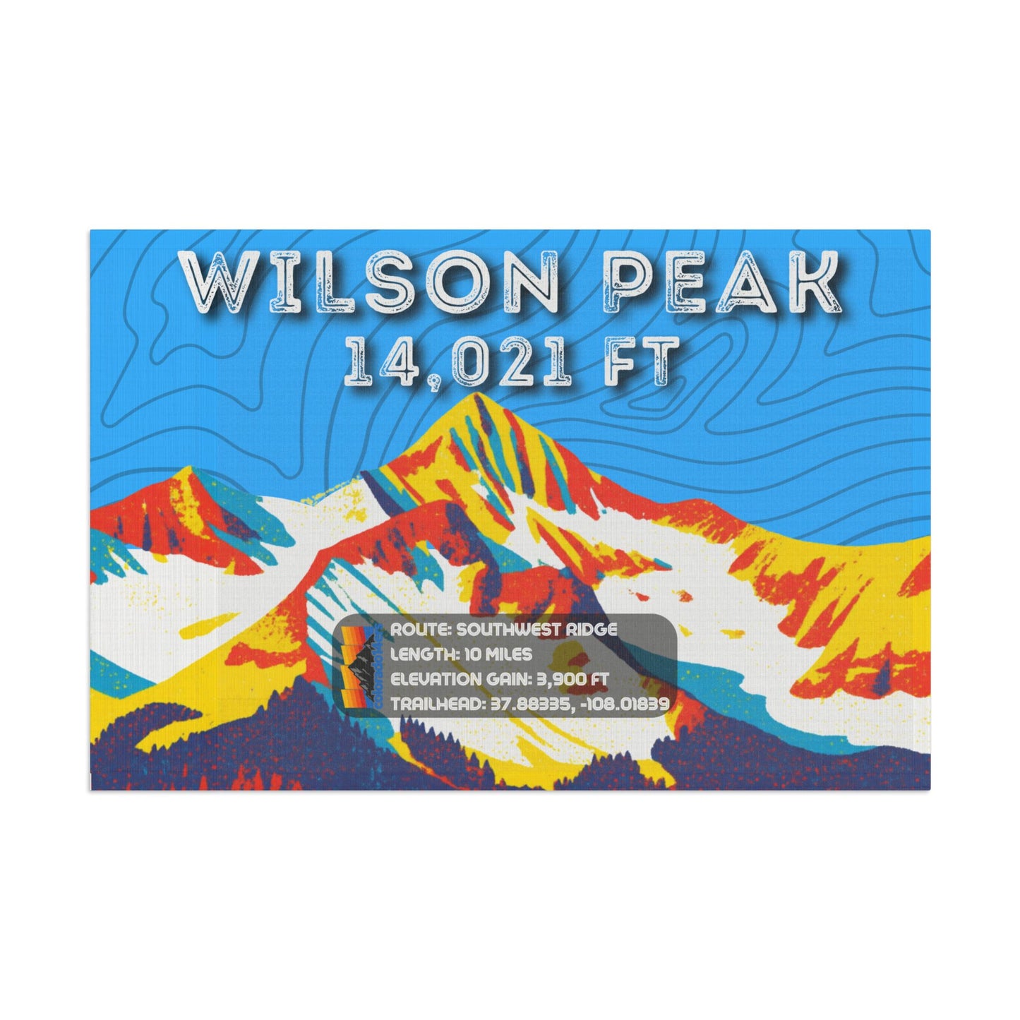 CO 14er Summit Flag | Wilson Peak