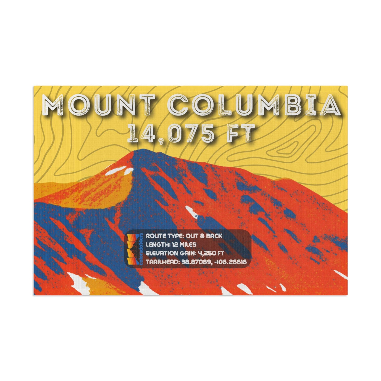 CO 14er Summit Flag | Mount Columbia