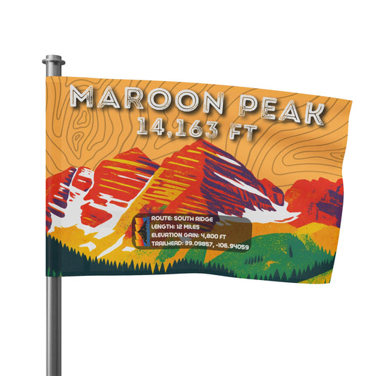 CO 14er Summit Flag | Maroon Peak