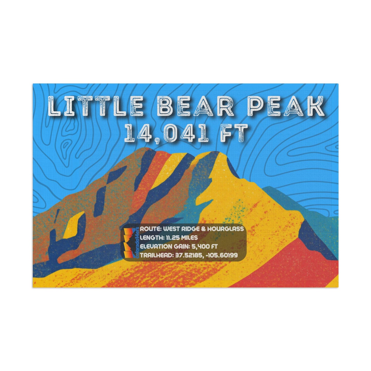 CO 14er Summit Flag | Little Bear Peak