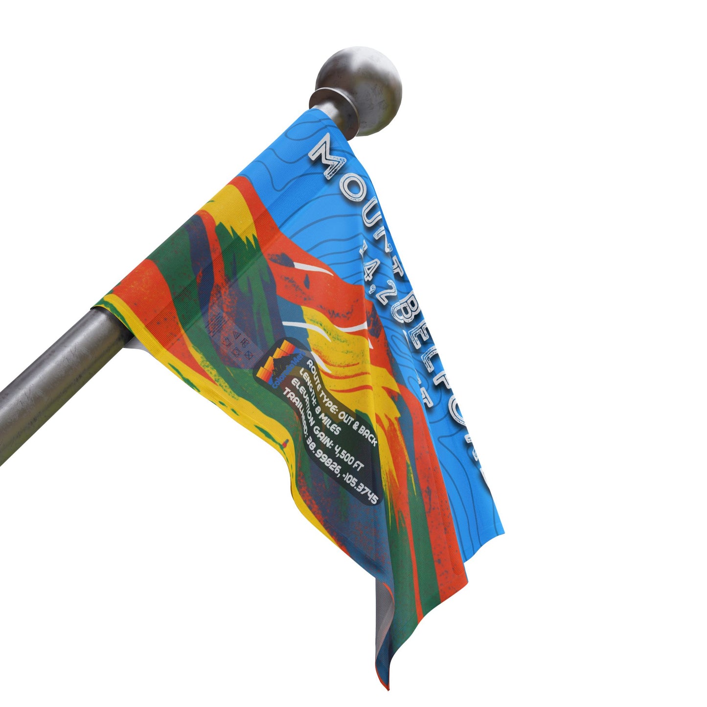 CO 14er Summit Flag | Mount Belford
