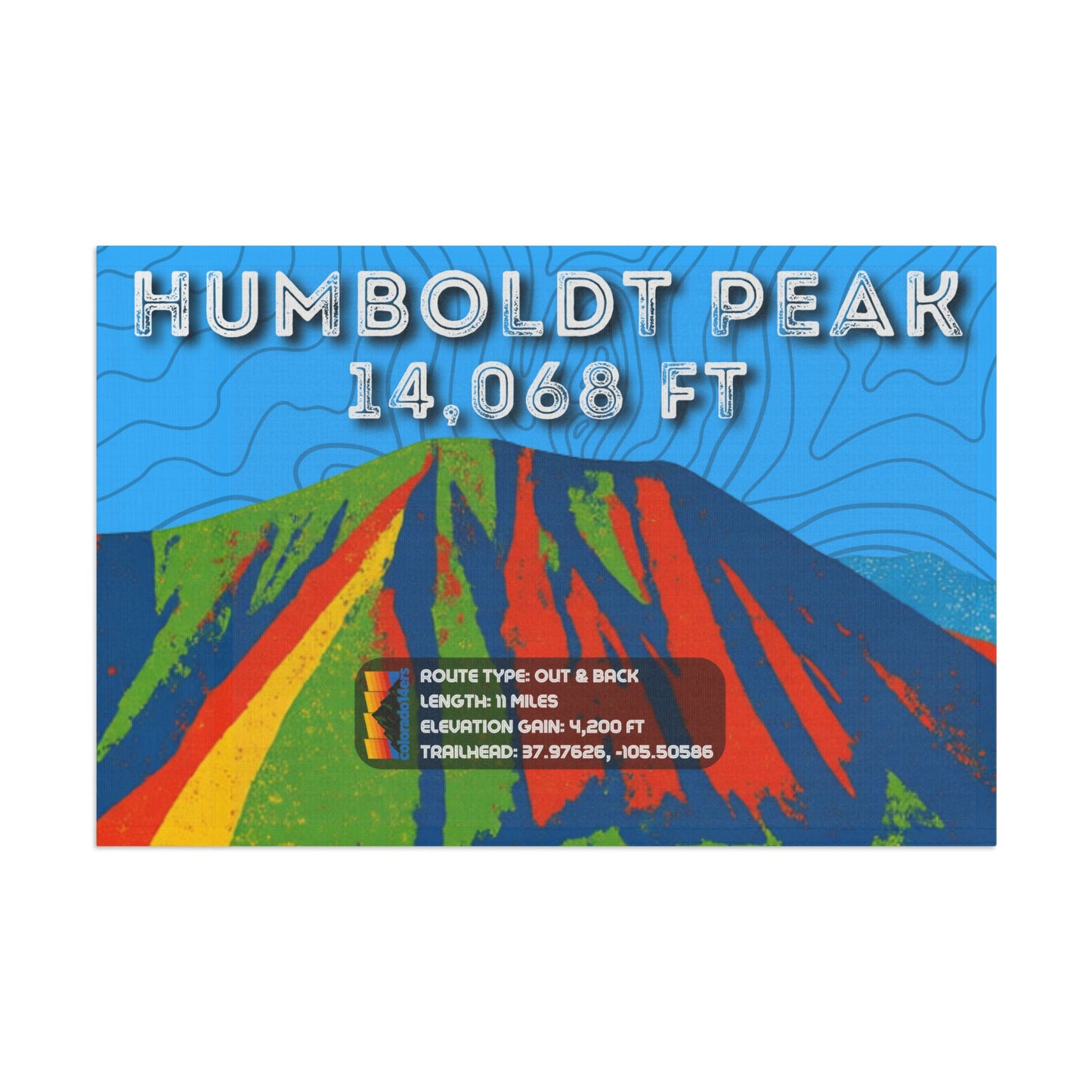 CO 14er Summit Flag | Humboldt Peak