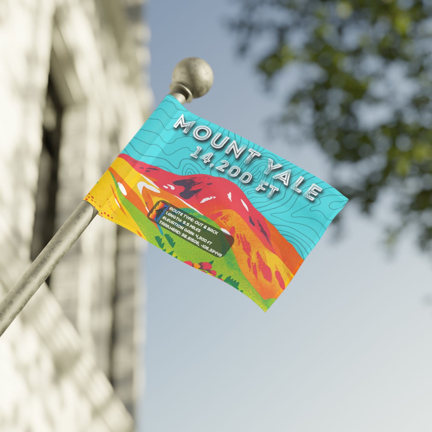 CO 14er Summit Flag | Mount Yale