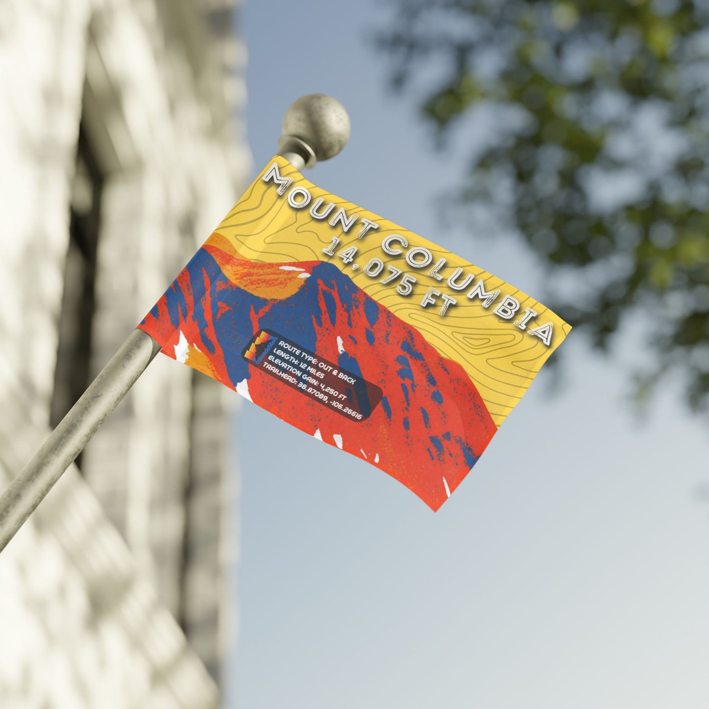 CO 14er Summit Flag | Mount Columbia