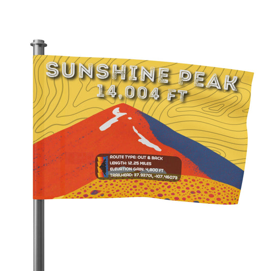 CO 14er Summit Flag | Sunshine Peak