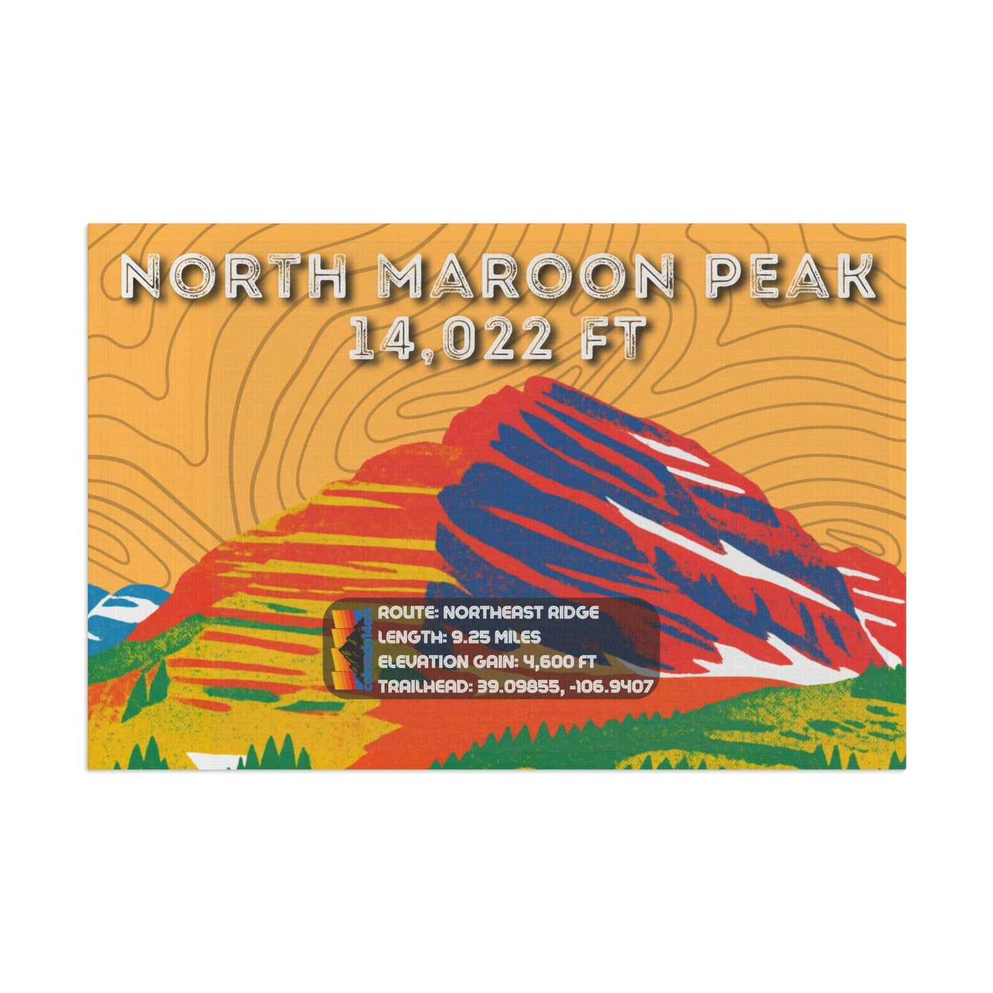 CO 14er Summit Flag | North Maroon Peak