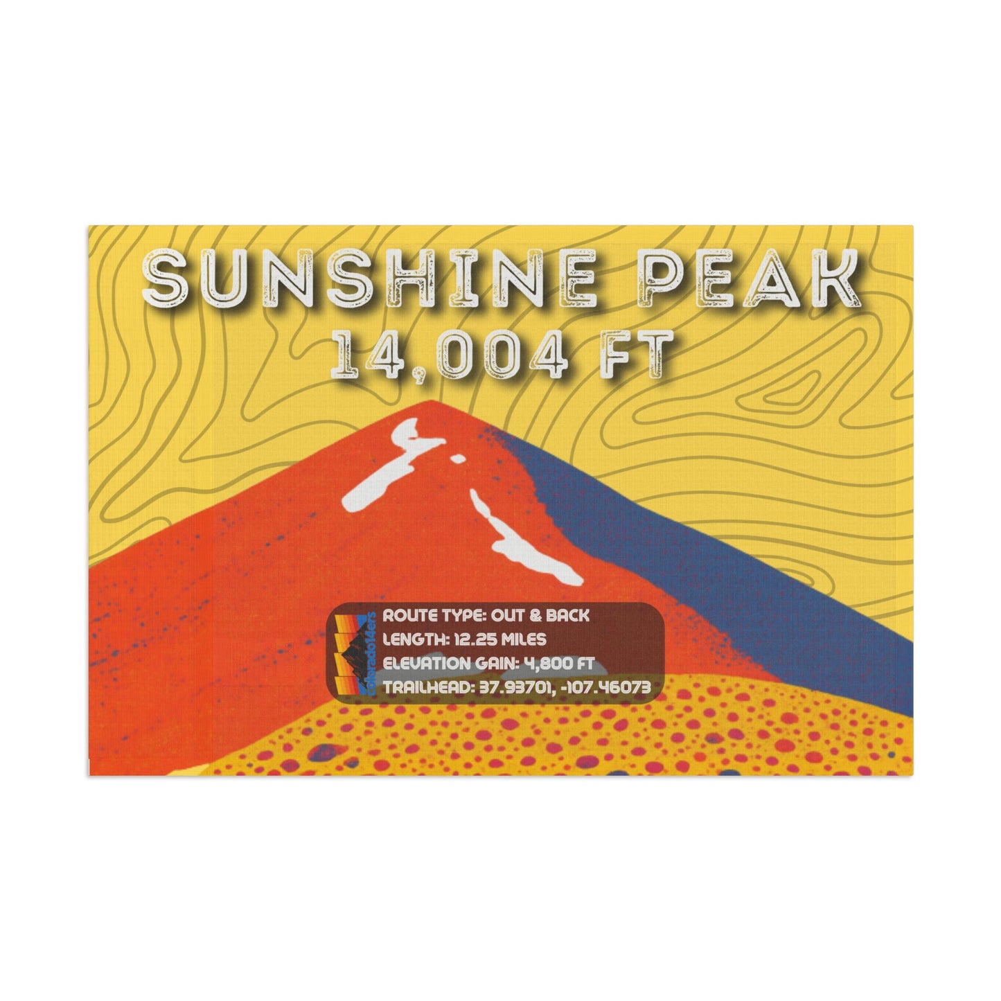CO 14er Summit Flag | Sunshine Peak