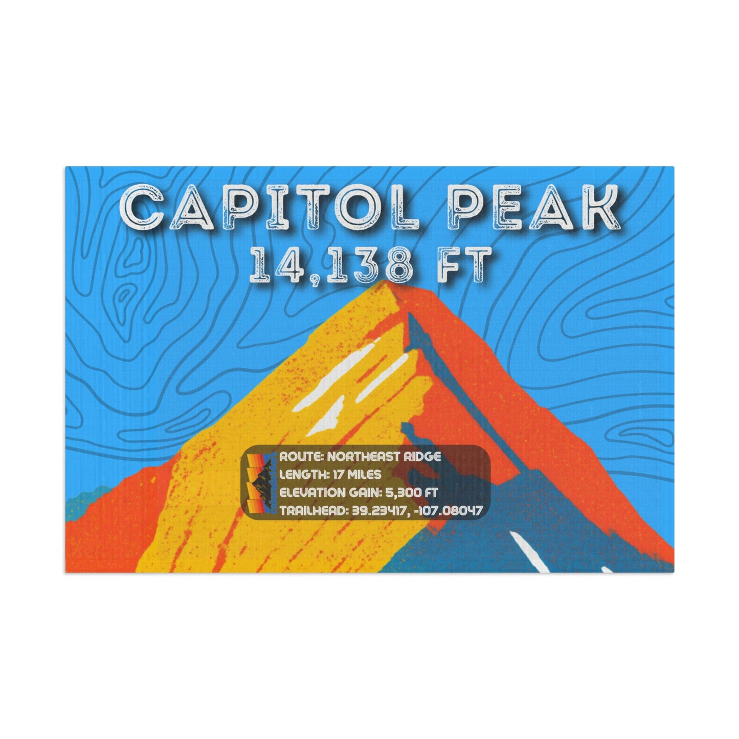 CO 14er Summit Flag | Capitol Peak