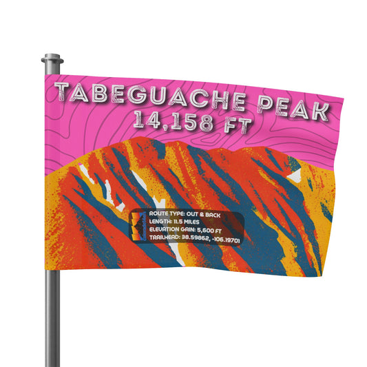 CO 14er Summit Flag | Tabeguache Peak