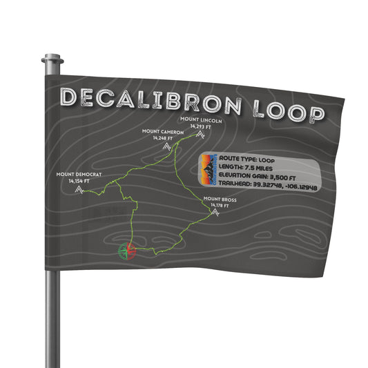 CO 14er Summit Flag | Decalibron Loop
