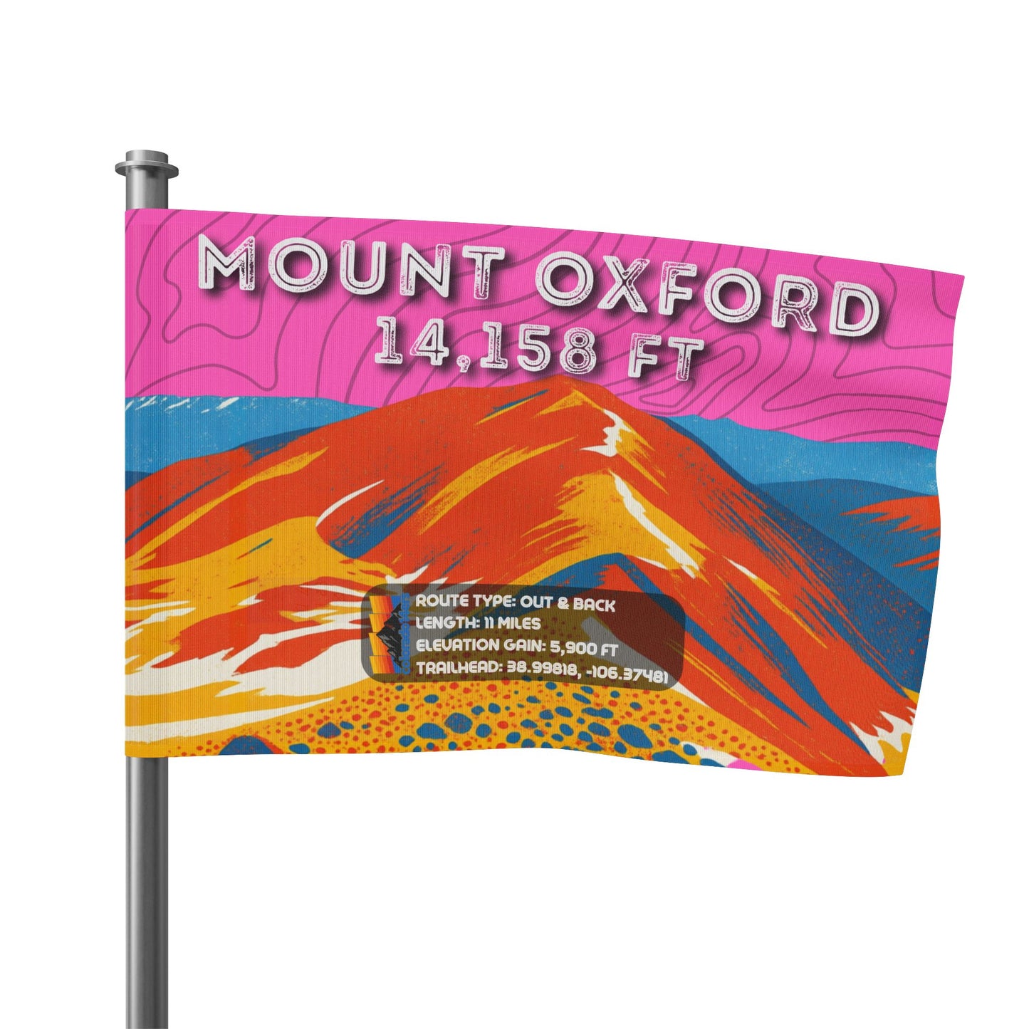 CO 14er Summit Flag | Mount Oxford