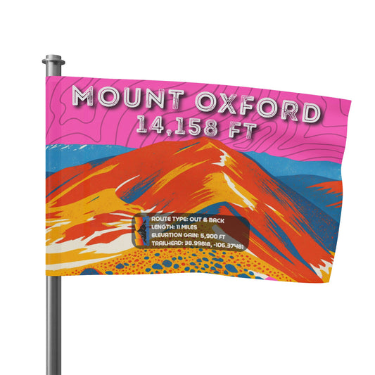 CO 14er Summit Flag | Mount Oxford