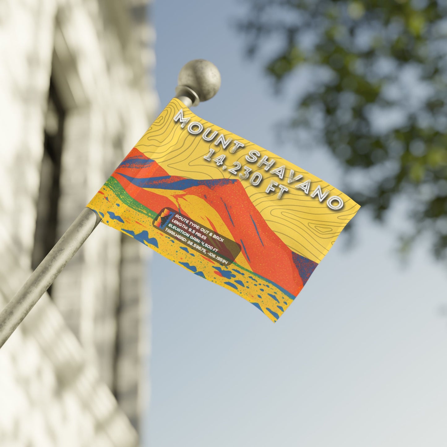 CO 14er Summit Flag | Mount Shavano