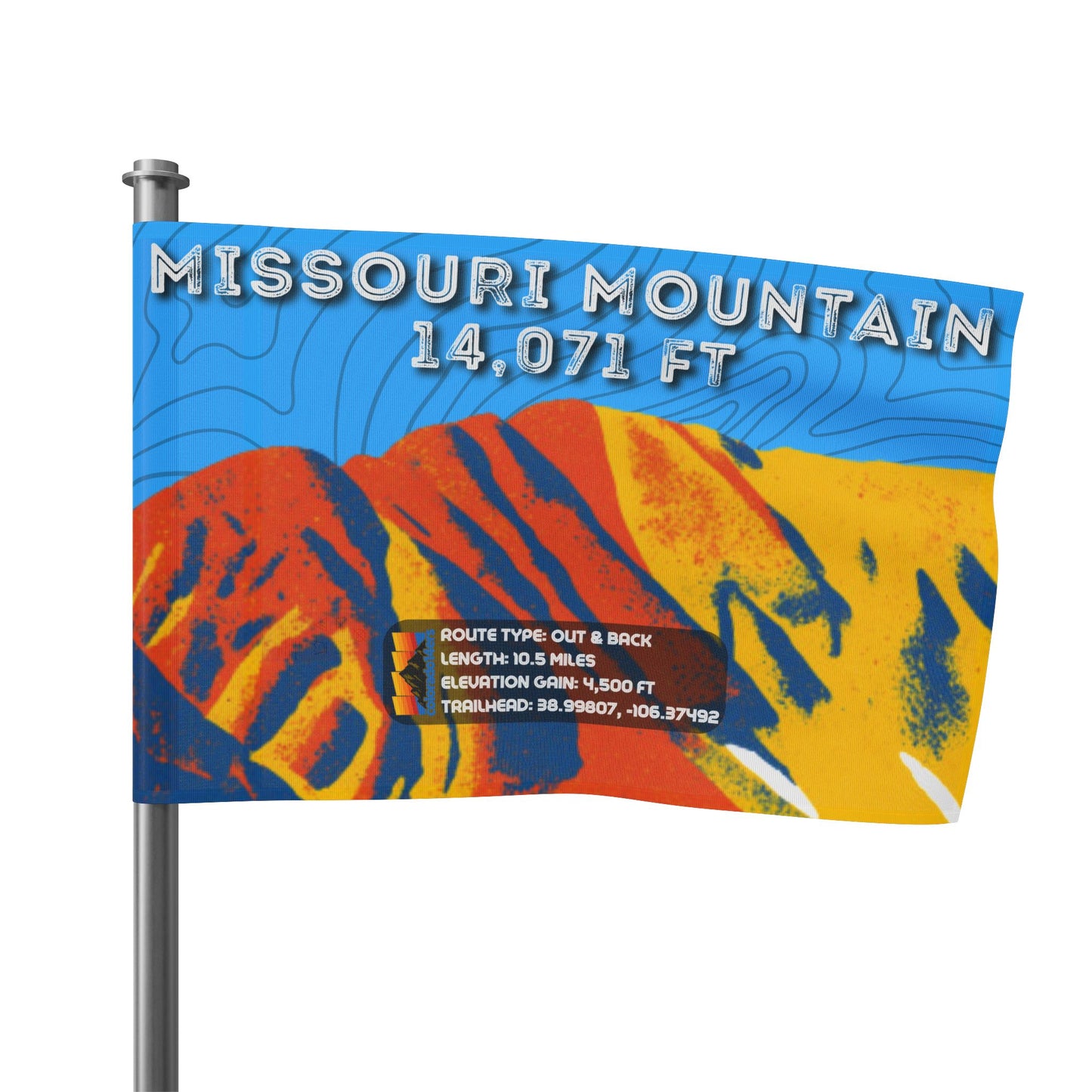 CO 14er Summit Flag | Missouri Mountain