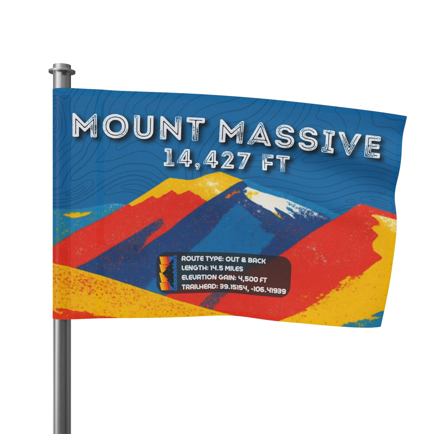 CO 14er Summit Flag | Mount Massive