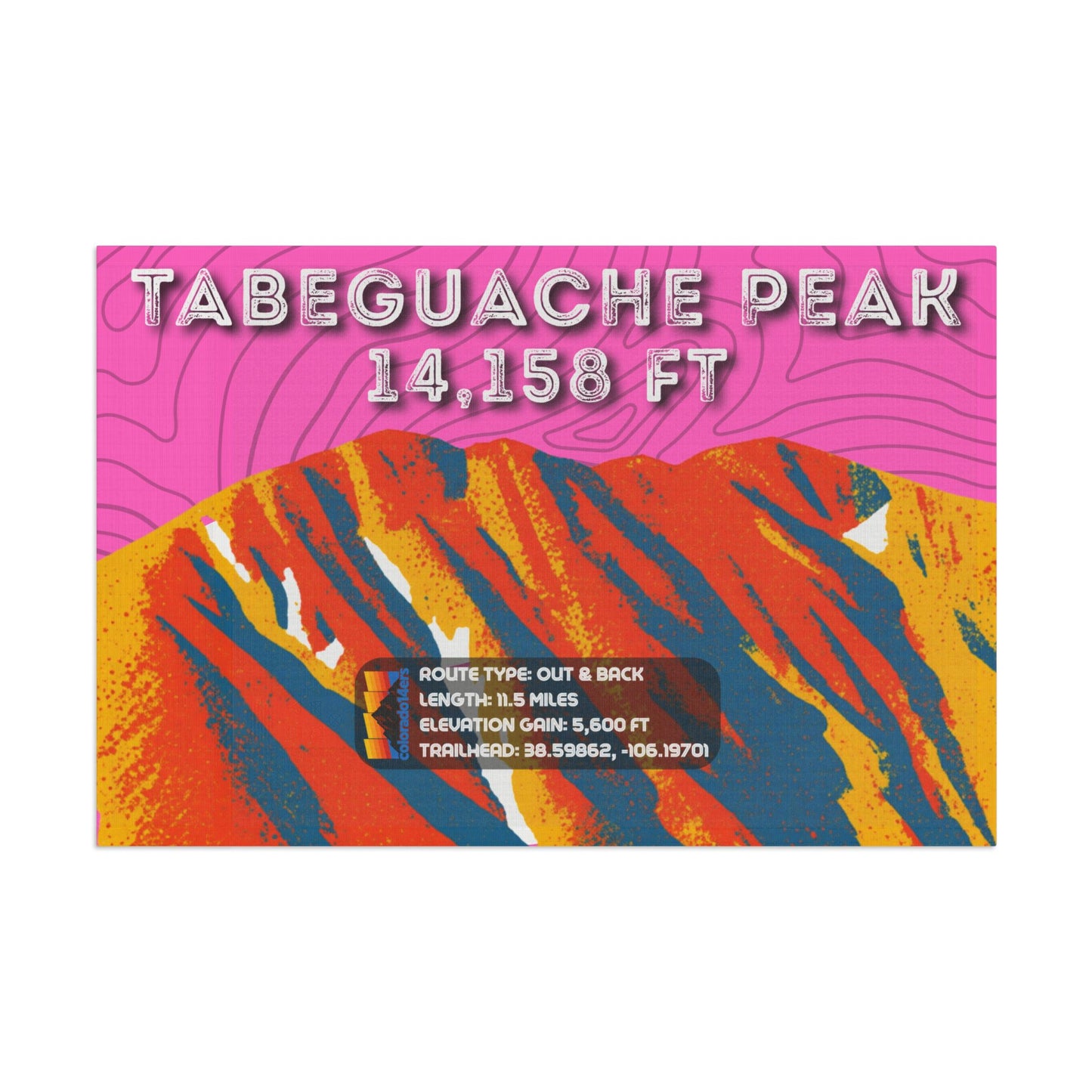 CO 14er Summit Flag | Tabeguache Peak