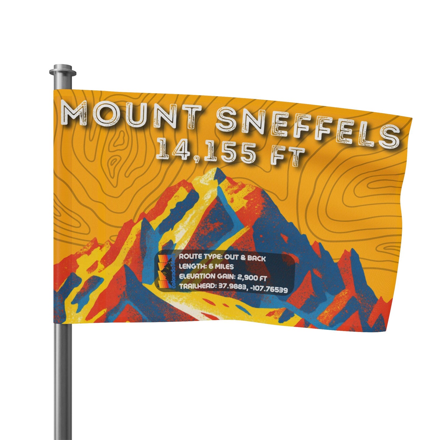 CO 14er Summit Flag | Mount Sneffels