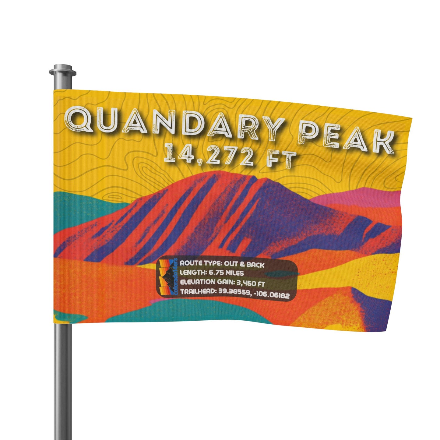 CO 14er Summit Flag | Quandary Peak