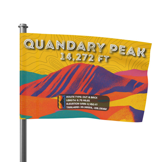 CO 14er Summit Flag | Quandary Peak