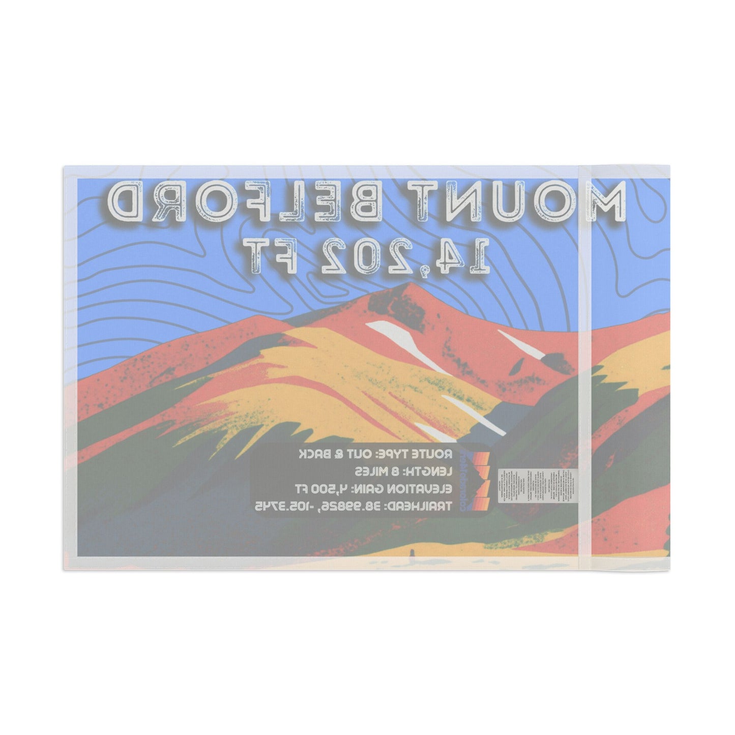 CO 14er Summit Flag | Mount Belford