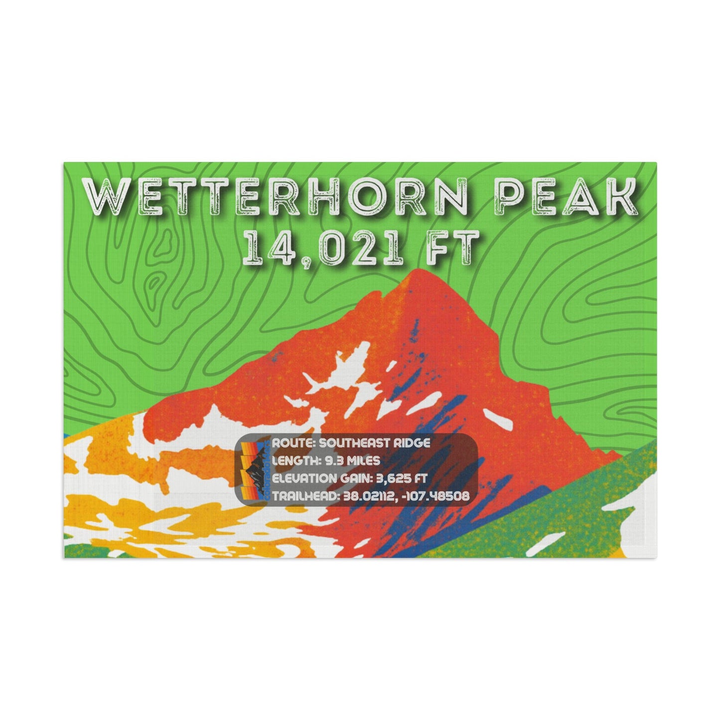 CO 14er Summit Flag | Wetterhorn Peak