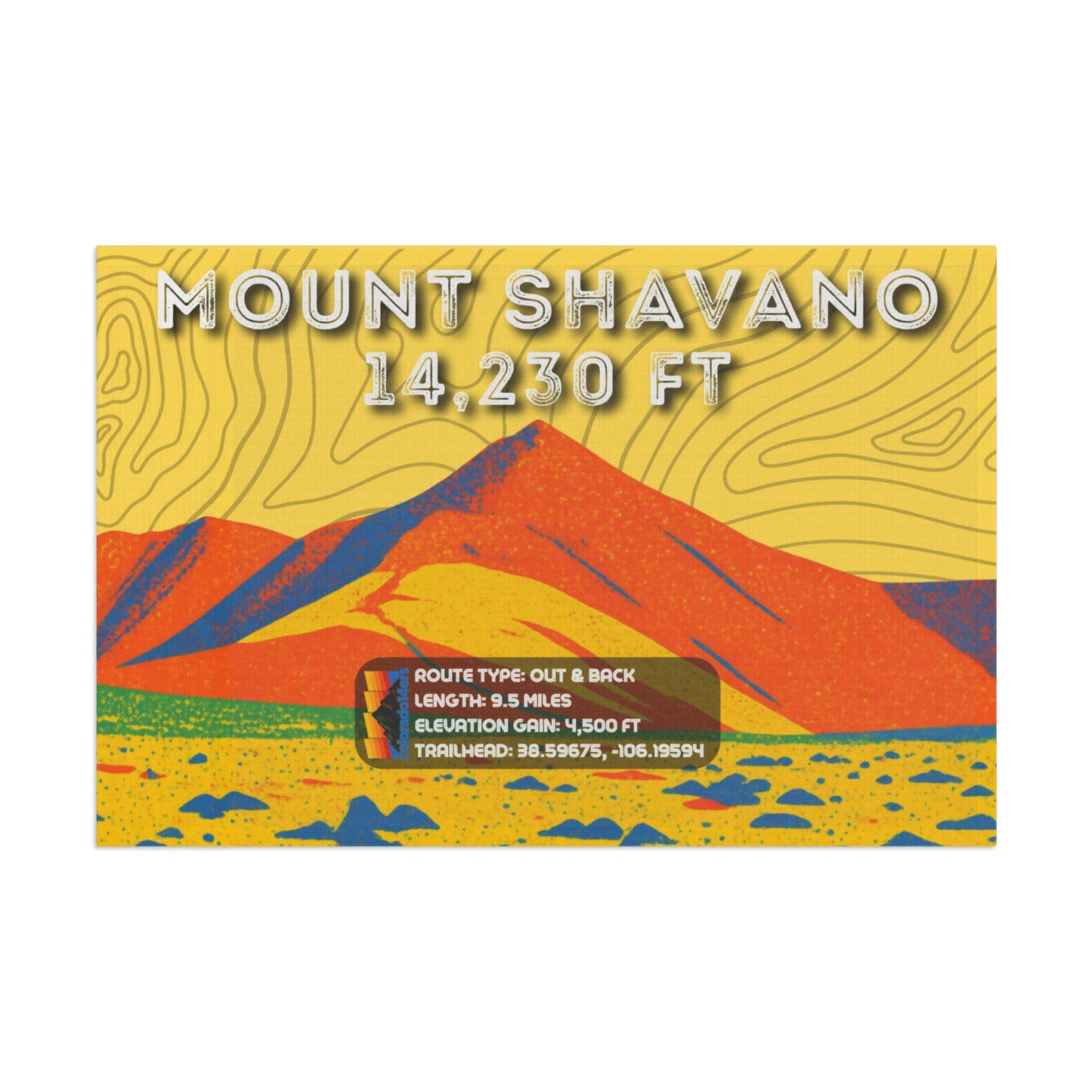 CO 14er Summit Flag | Mount Shavano