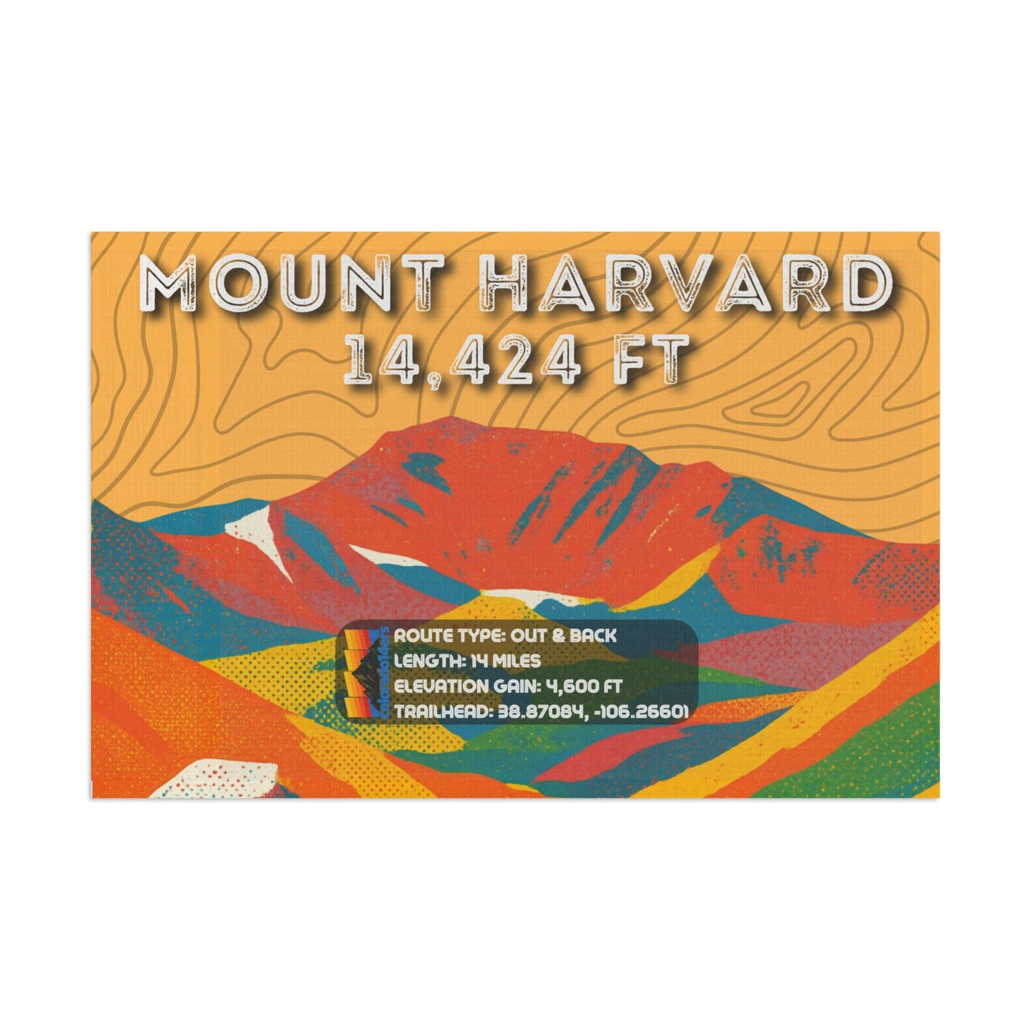 CO 14er Summit Flag | Mount Harvard