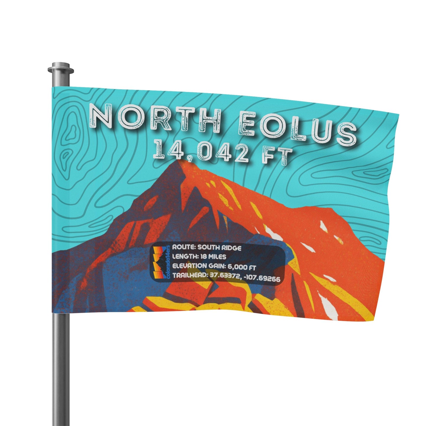 CO 14er Summit Flag | North Eolus