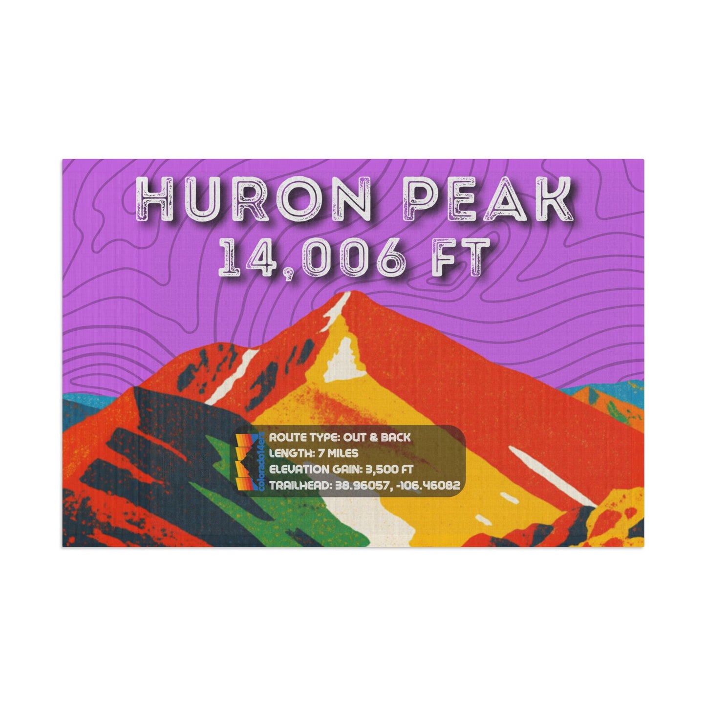 CO 14er Summit Flag | Huron Peak