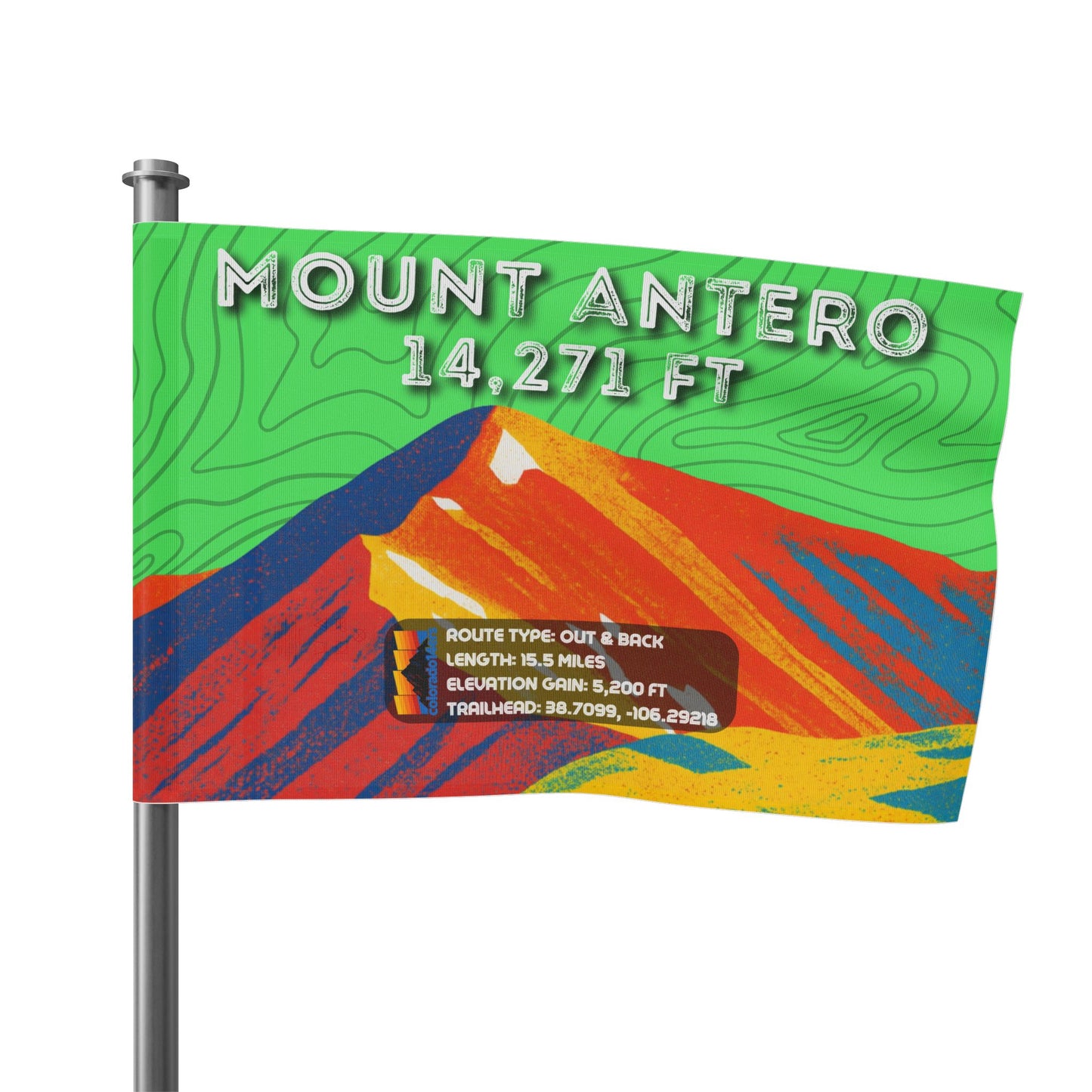 CO 14er Summit Flag | Mount Antero
