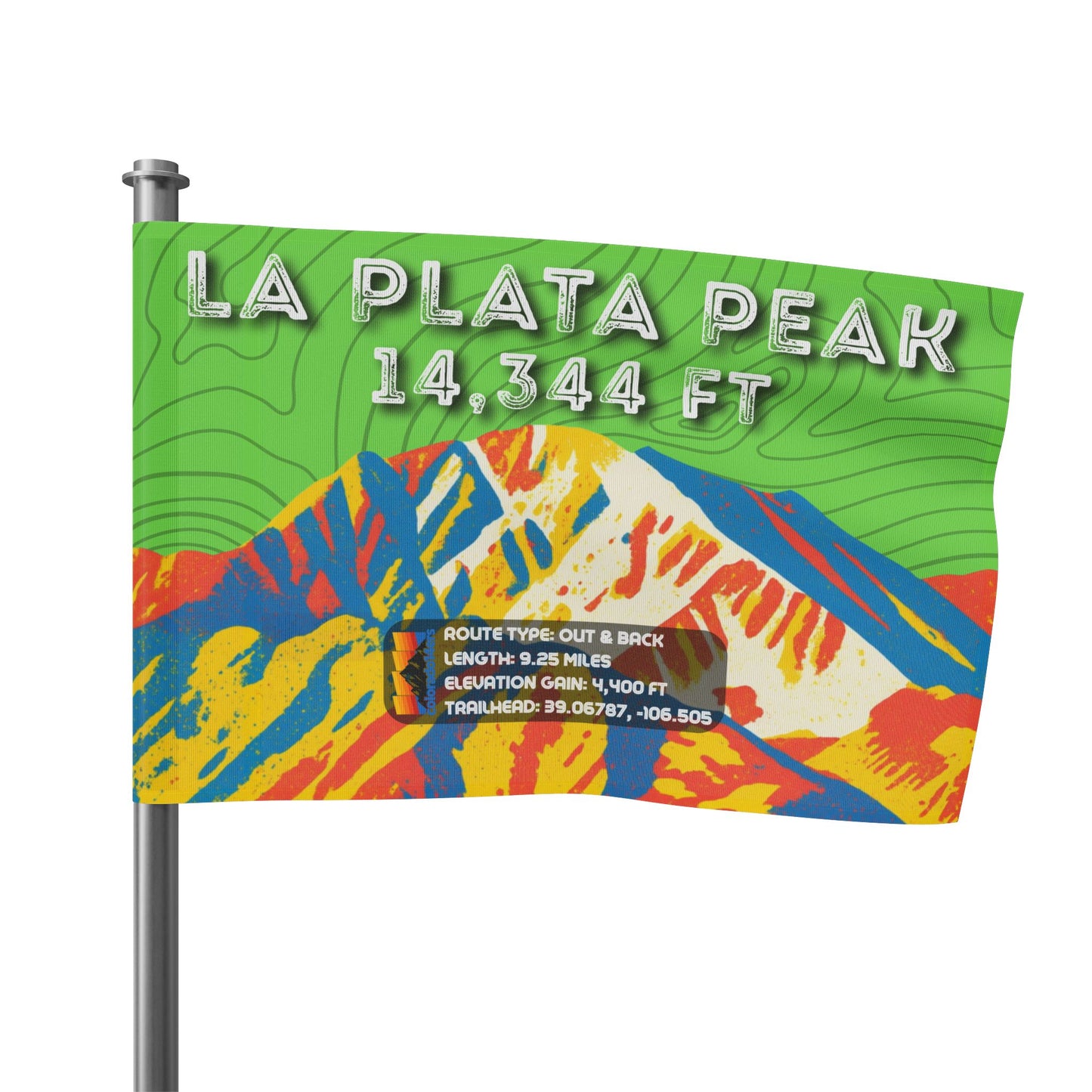 CO 14er Summit Flag | La Plata Peak