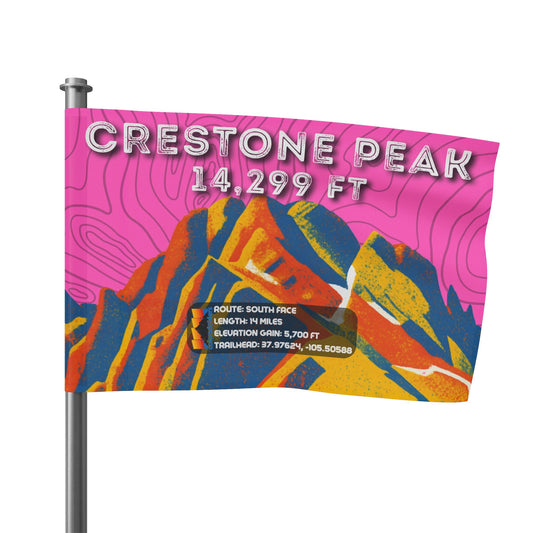 CO 14er Summit Flag | Crestone Peak