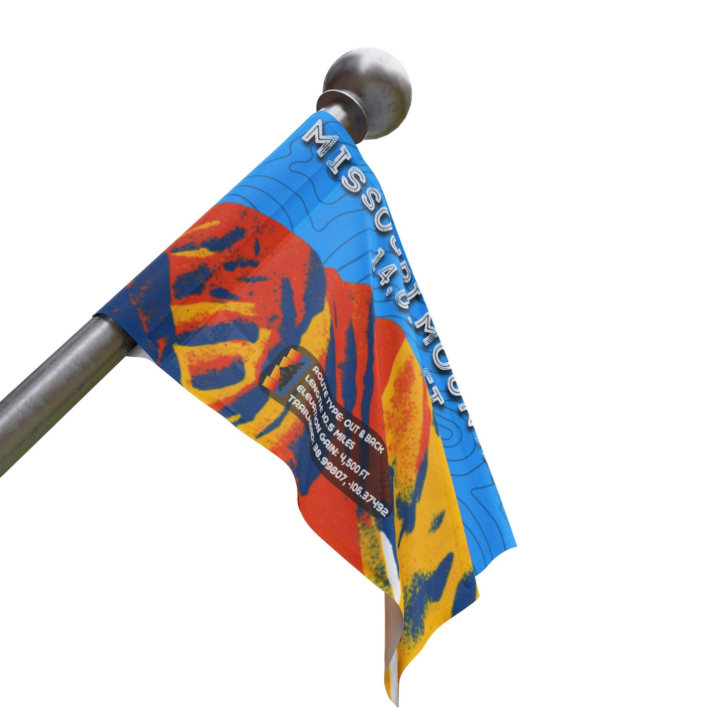 CO 14er Summit Flag | Missouri Mountain