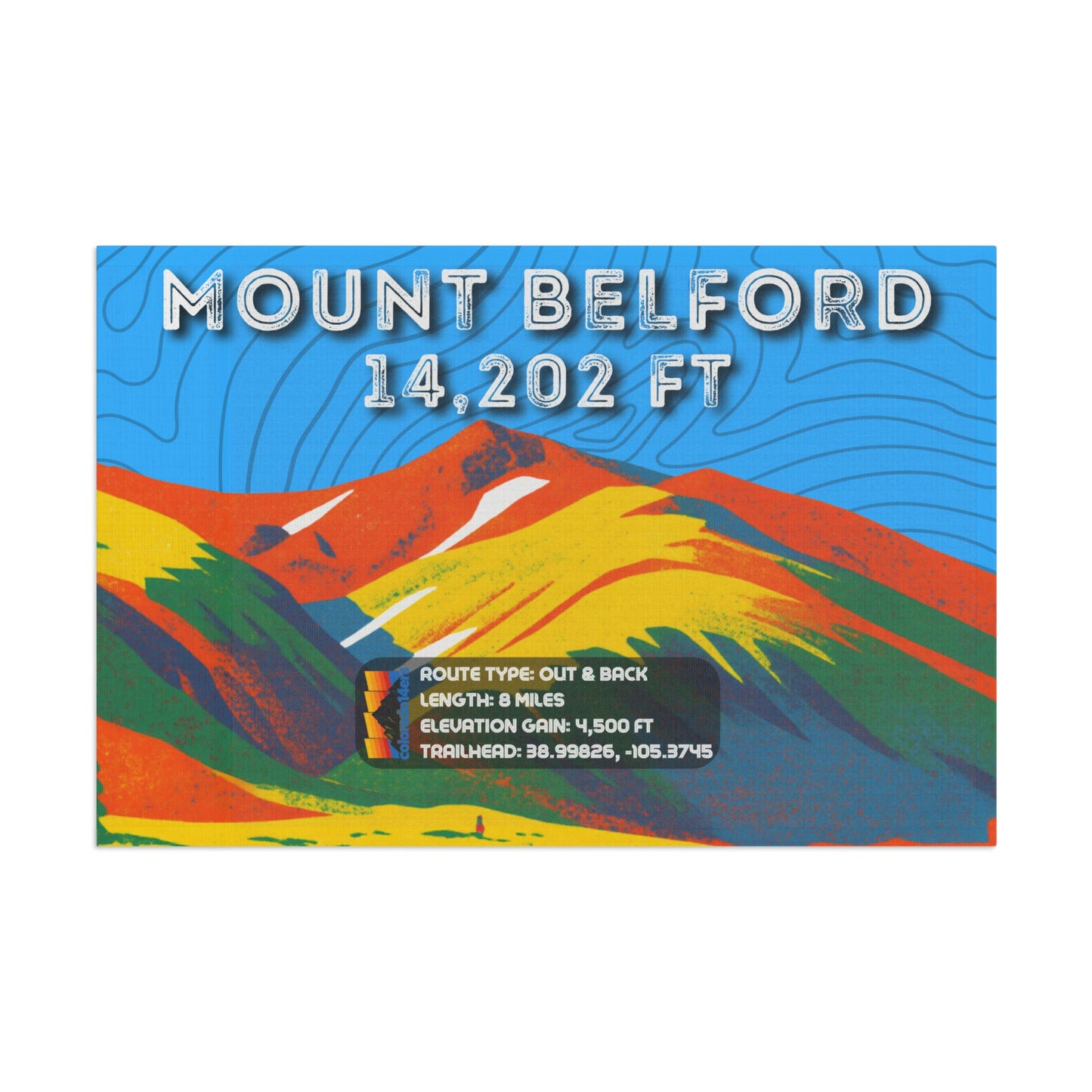 CO 14er Summit Flag | Mount Belford