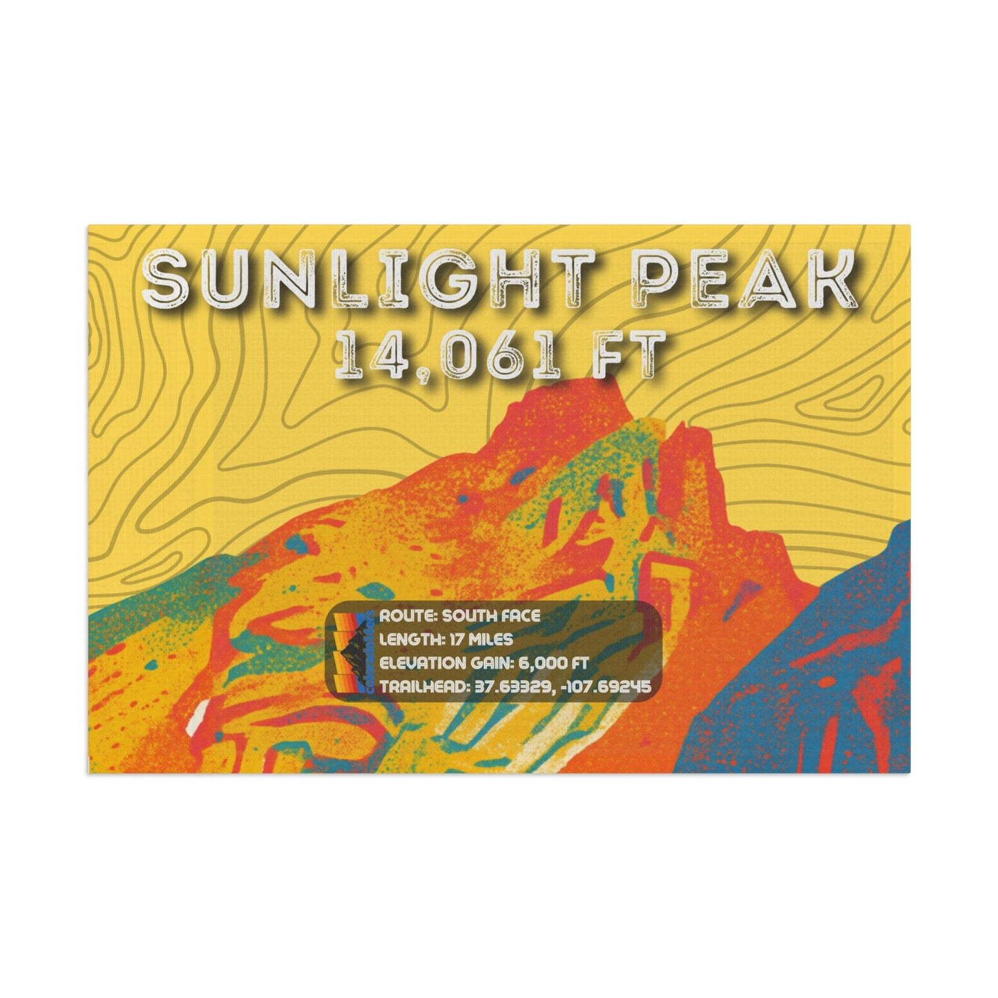 CO 14er Summit Flag | Sunlight Peak